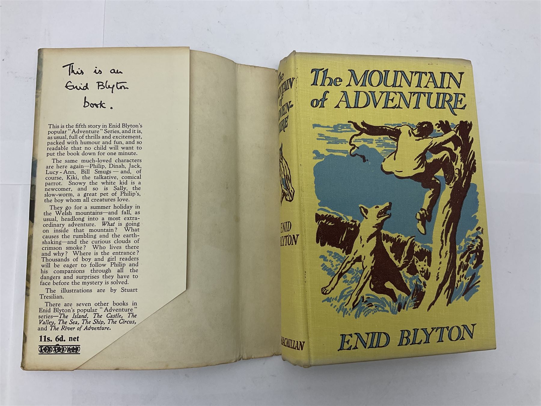 Enid Blyton; The Adventure Series, complete set of the eight children's mystery novels, all in original pictorial cloth