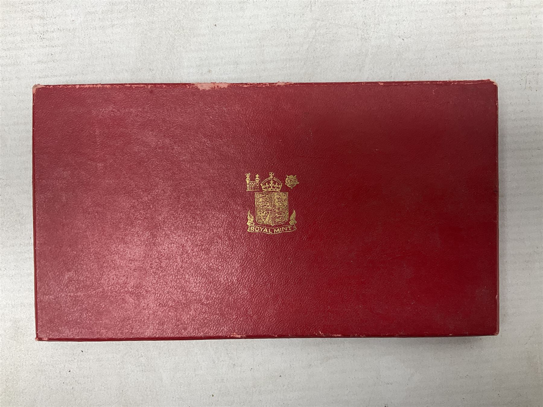 King George VI 1950 nine coin set, housed in the original Royal Mint red card box