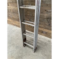 Clima aluminium extending ladders - 4.51m closed, extended 8.40m closed