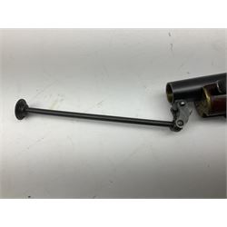 Scratch-built non-firing copy of a 19th century 'Tower' percussion converted from flintlock holster pistol, approximately 16-bore, the 12.5cm barrel with captive swivel ramrod under, brass furniture and walnut stock L31cm