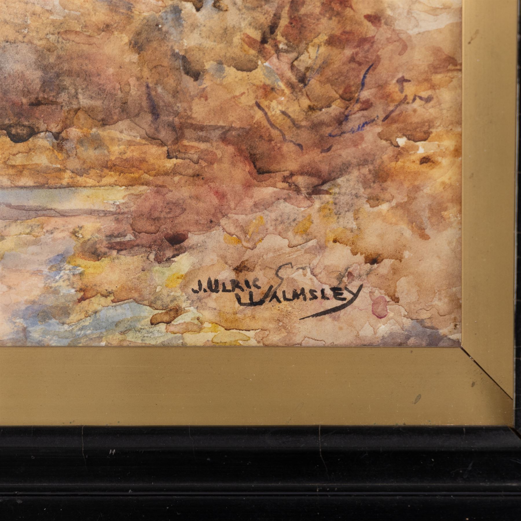 James Ulric Walmsley (British 1860-1954): 'Harwood Dale', watercolour signed, titled on artists label verso 19cm x 28cm 