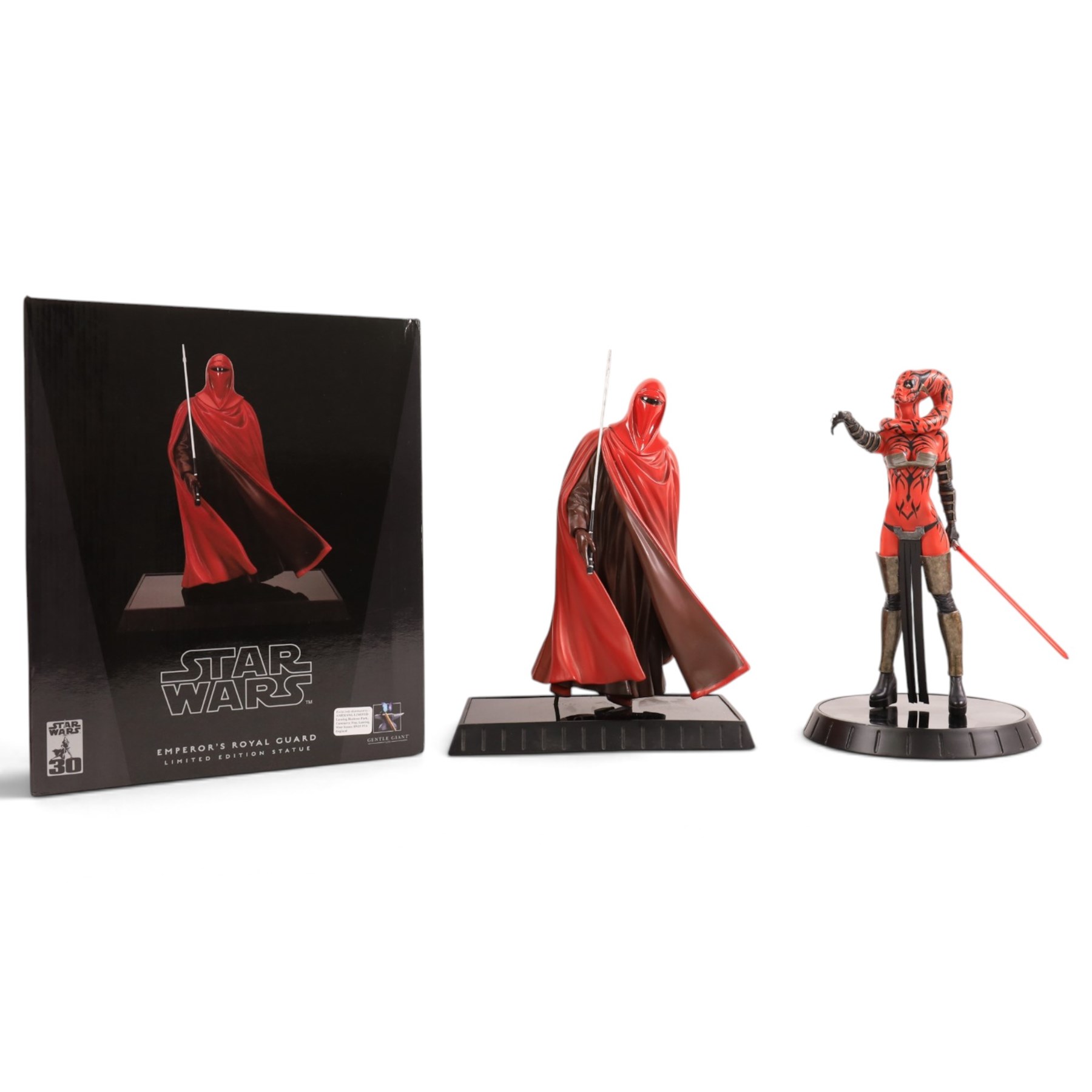 Two limited edition Gentle Giant Star Wars statues, comprising Royal Guard, limited edition no. 1389/3500, with box and Darth Talon, limited edition no. 1146/1200
