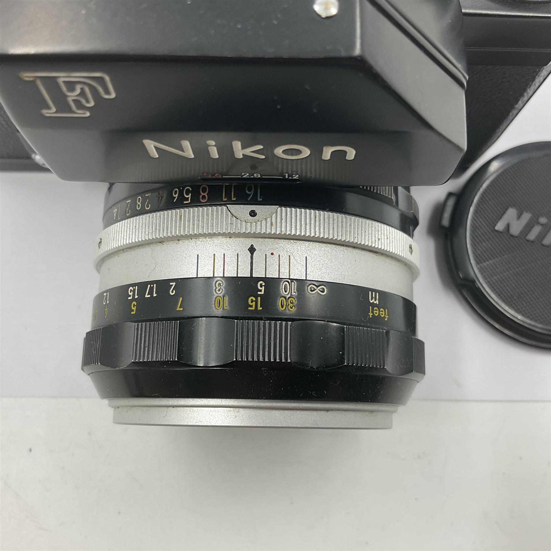 Nikon Photomic FTN Apollo version camera body, serial no. 7418483, circa 1973, with 'Nikon NIKKOR-S Auto 1:1.4 f=50mm' lens, serial no. 1195650  