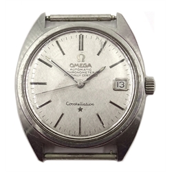  Omega Constellation automatic chronometer stainless steel wristwatch 1968 with original box, receipt and papers   