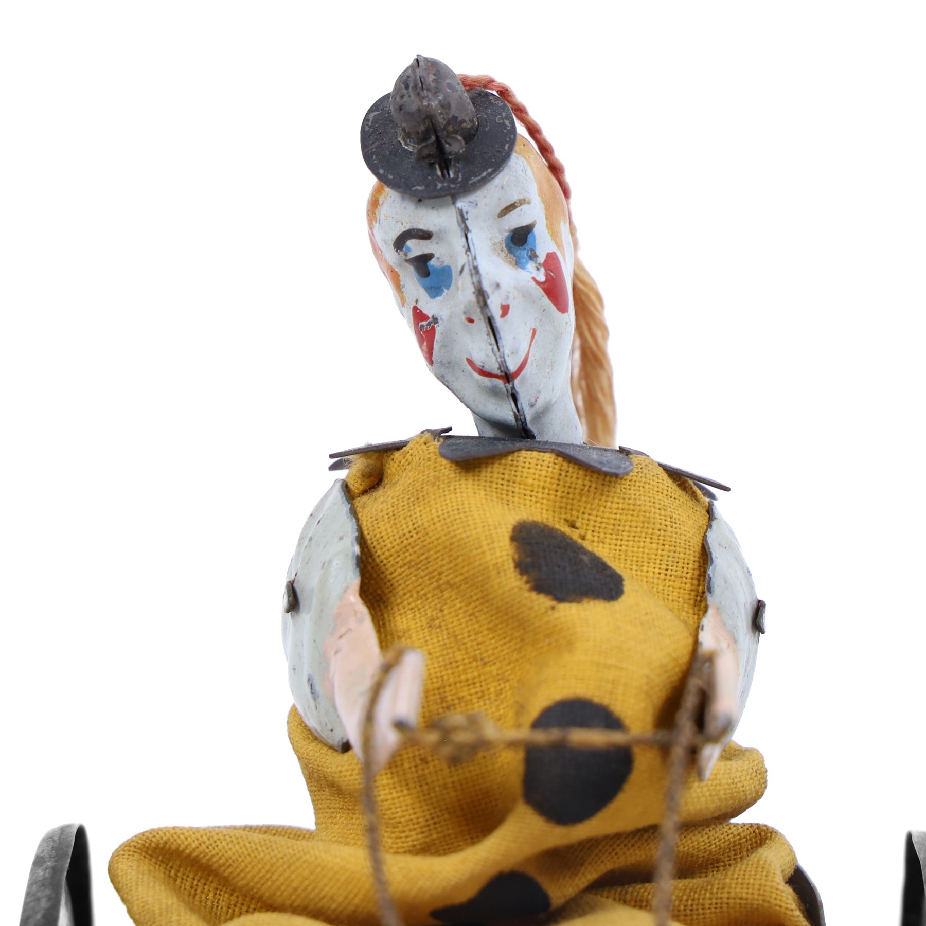 1920s Lehmann tinplate clockwork 'The Balky Mule Clown' no.425, with lithographed details, fixed key, H13cm, L20cm