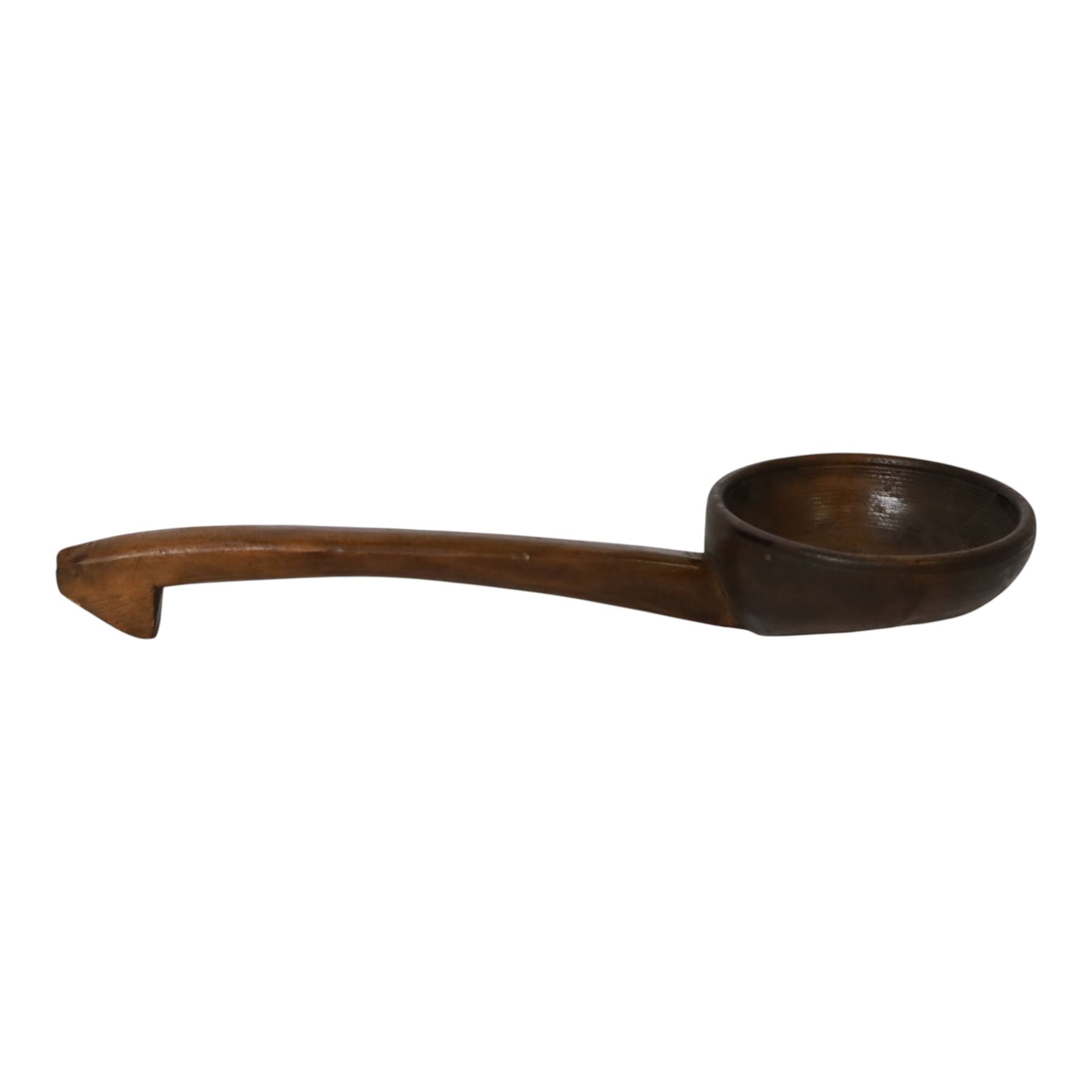 Welsh carved cawl spoon, L40cm