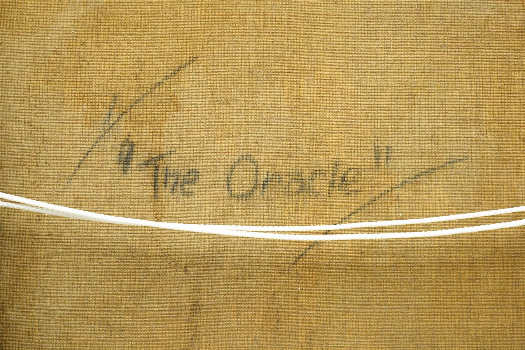 Frank Marsden Lea (British Early 20th century): 'The Oracle', oil on canvas signed, titled verso 60cm x 50cm