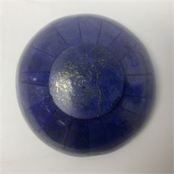 Lapis lazuli mosaic bowl, D12cm, H5cm