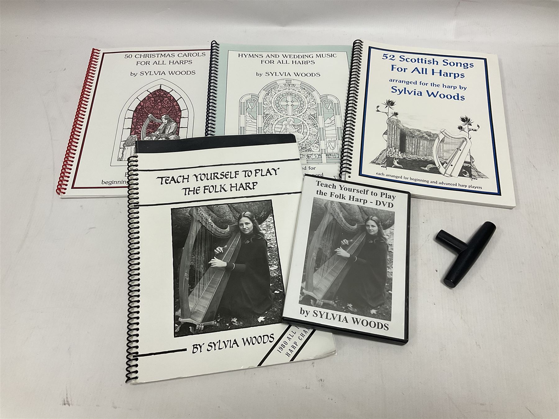 Contemporary 24 string Celtic or Irish Folk Harp with an Ash soundboard and 24 sharpening keys, with three music books, tutorial and DVD In a soft carrying case with tuning key 