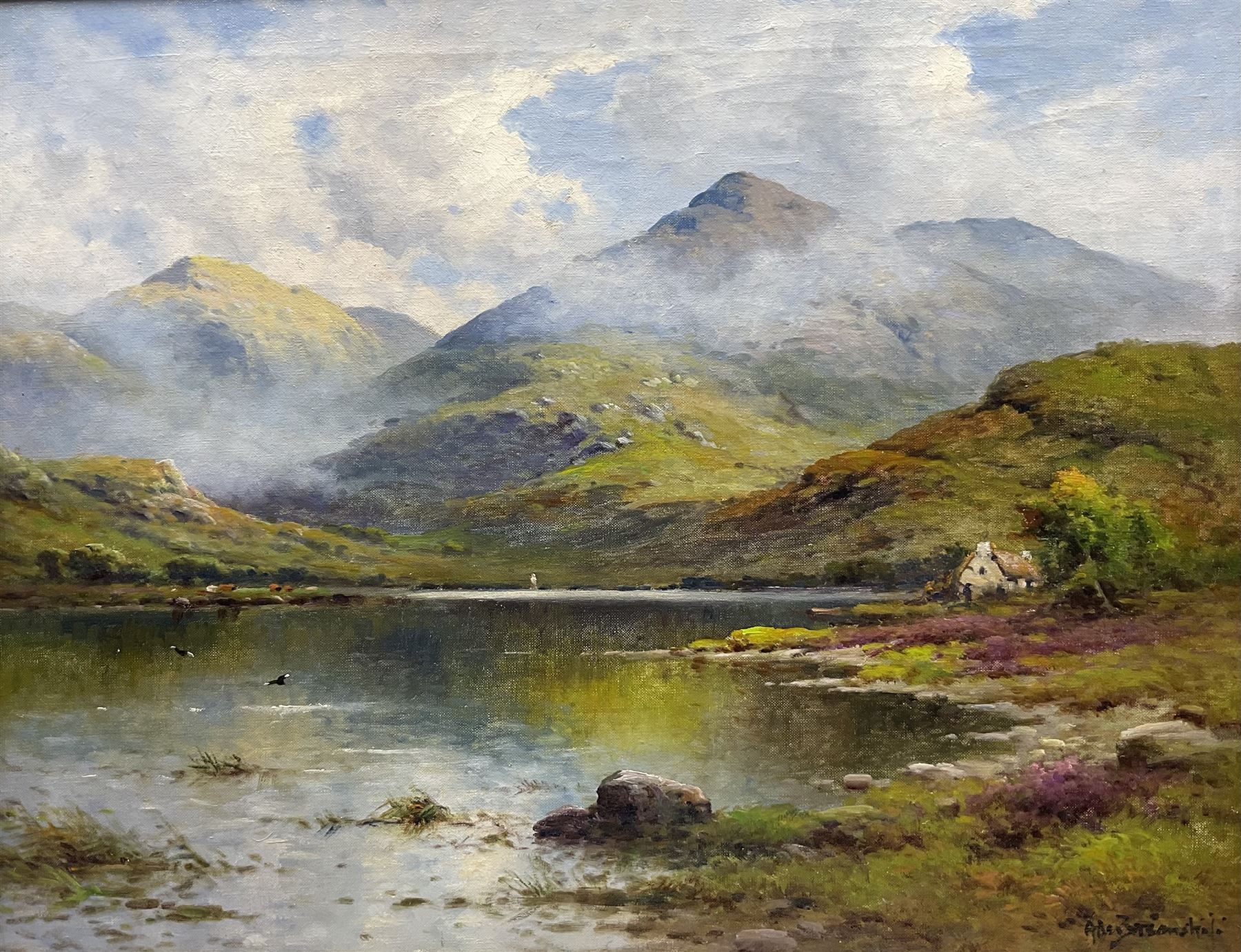 Alfred Fontville de Breanski Jnr. (British 1877-1945): 'In the West Highlands - Summer Morning Loch Etive', oil on canvas signed, titled verso 44cm x 57cm