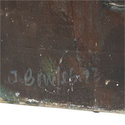 John Gilbey Bowles (British 1929-2011): Portrait of the Philosopher George 'Ivanovich Gurdjieff', oil on canvas signed, inscribed and dated 1973 verso 76cm x 63cm (unframed)
Notes: Bowes took an interest in the teachings of Gurdjieff