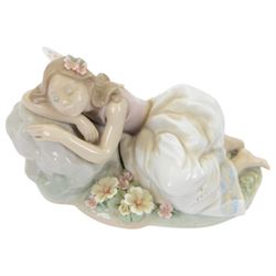 Three Lladro figures, comprising  Magical Unicorn no 7697, Prince of Elves no 7690 and Princess of the Fairies no 7694, all with original boxes 