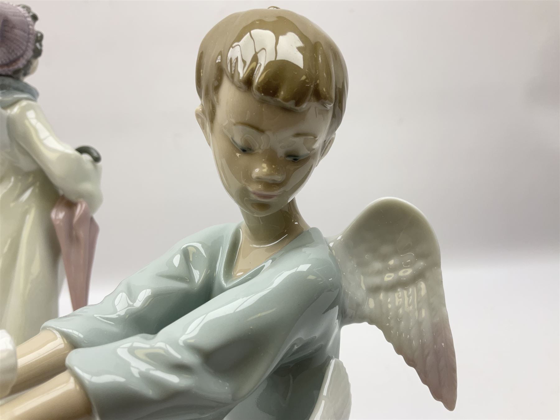 Lladro Season Angels set, comprising Spring Angel no 6146, Fall Angel no 6147, Summer Angel no 6148 and Winter Angel no 6149, all with original boxes, largest example 29cm