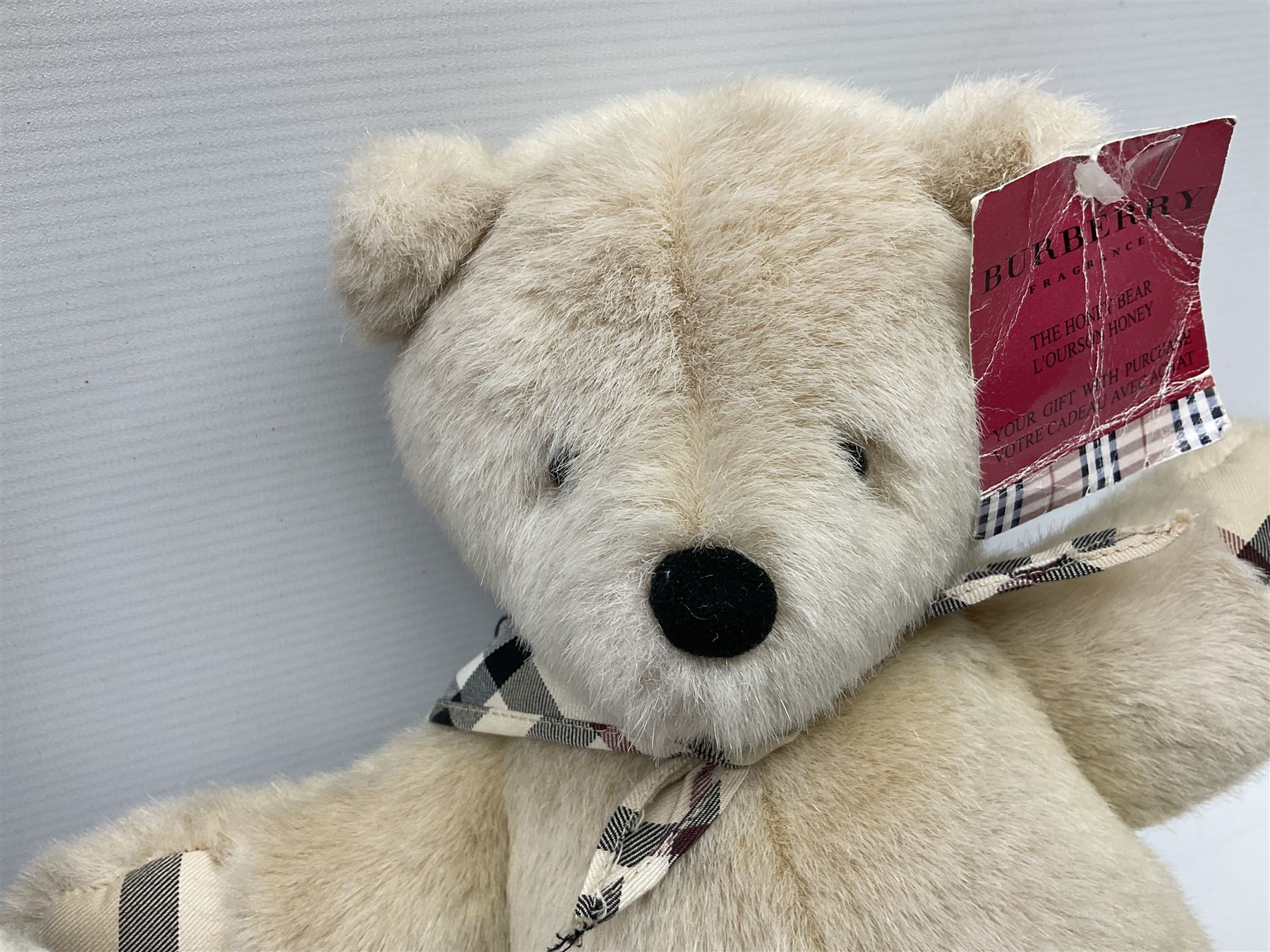 Giorgio Beverly Hills, 20th anniversary collectors bear and Burberry 'the honey bear L'ourson honey' bear