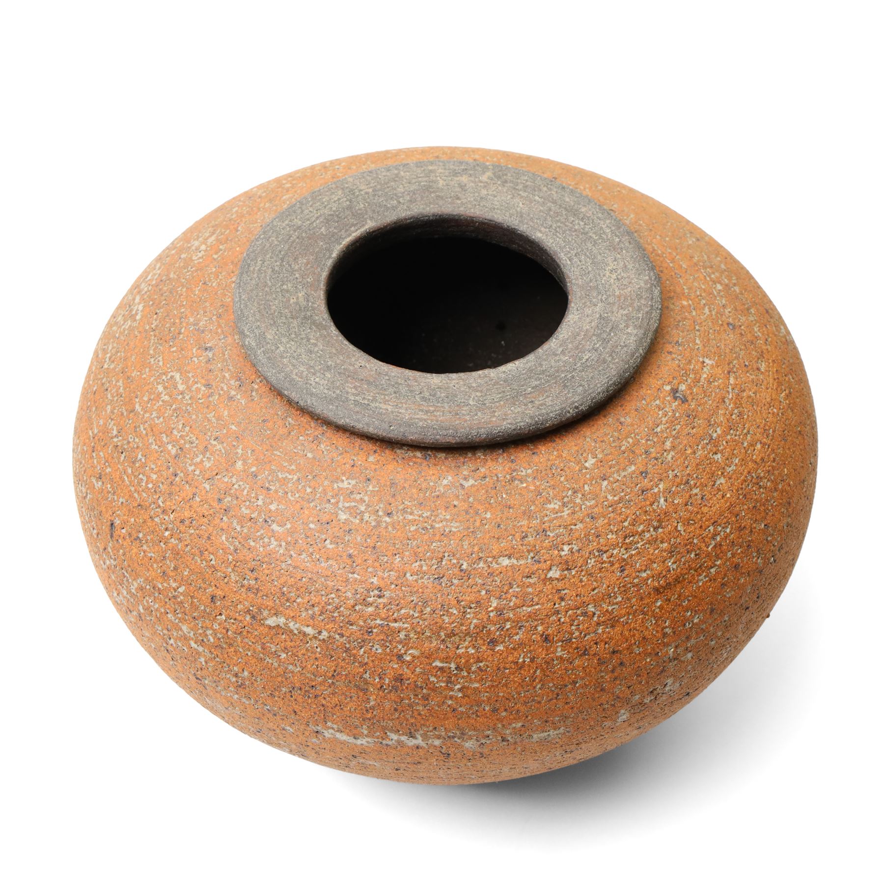 Chris Jenkins (British 1933-2022): studio pottery bowl, D22cm; together with further examples, including a wave design vase by Kyoko Takahashi, and four others variously signed, largest H28cm (6)