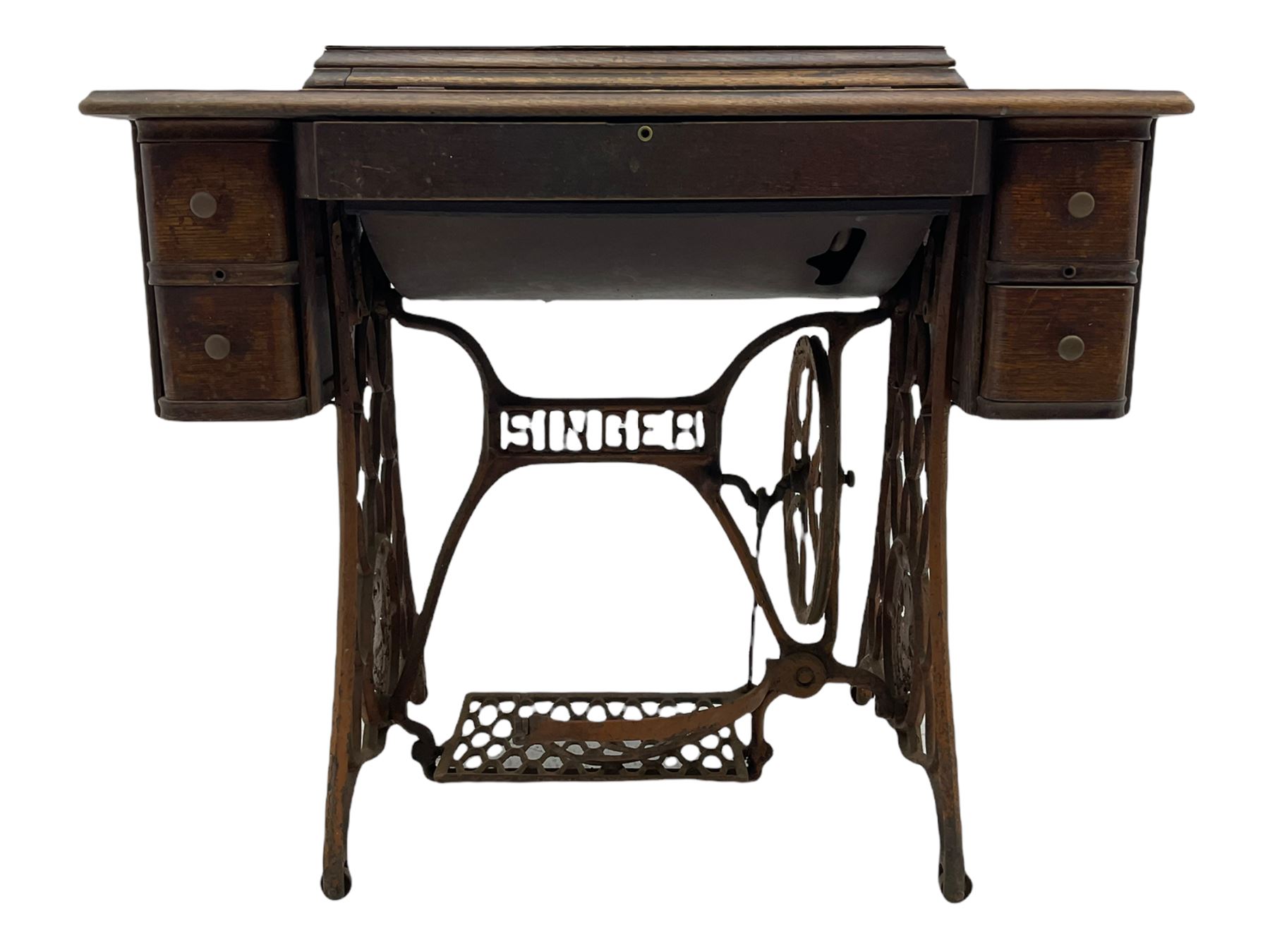 Singer treadle sewing machine and table top sewing machine (2)
