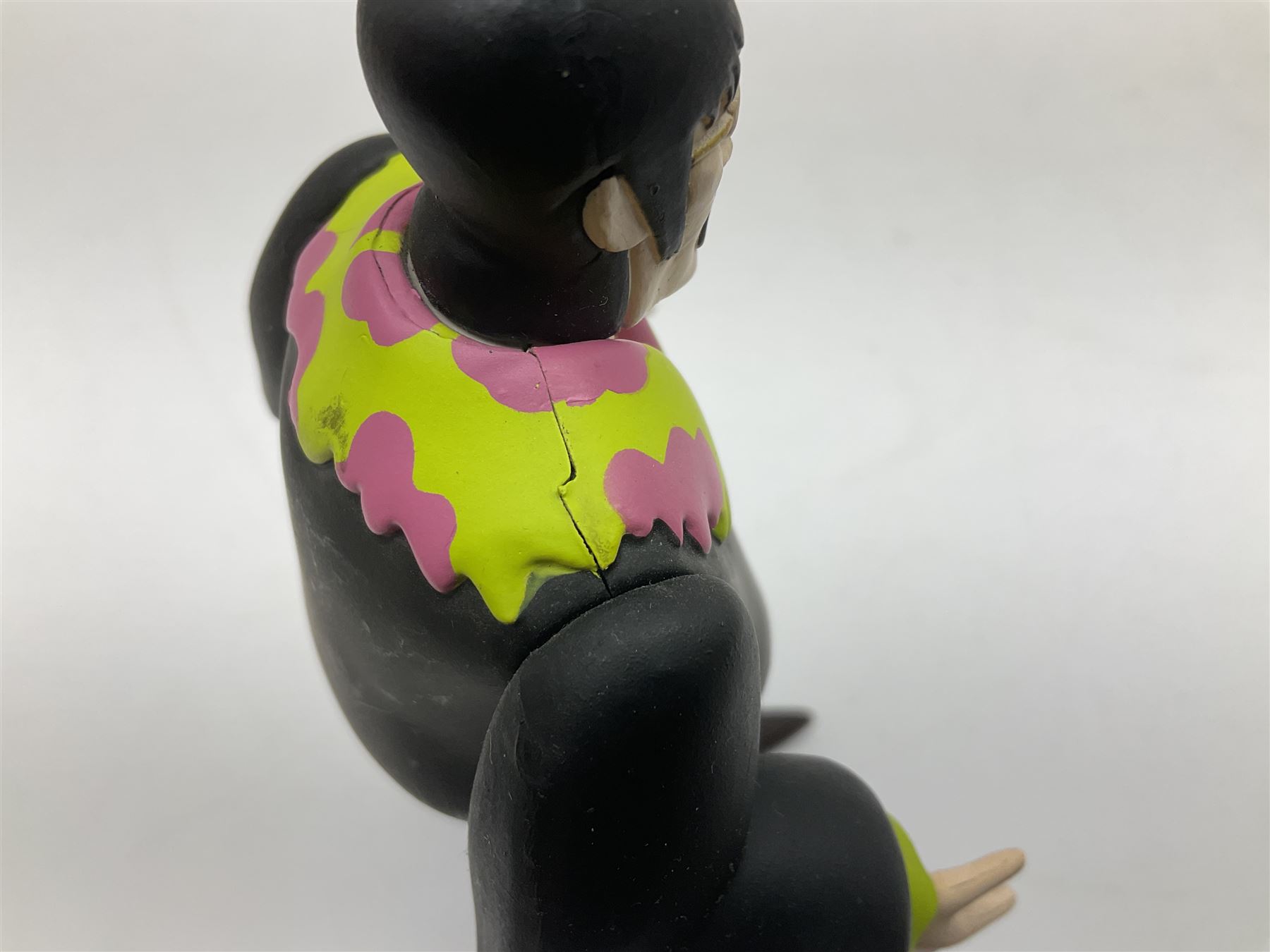 Special edition The Beatles Yellow Submarine playing cards, unopened with gilt edging in a metal tin, together with 1999 McFarlane Toys figures of Yellow Submarine John Lennon and Jeremy Hillary Boob, PH. D, tallest figure 19.5cm 