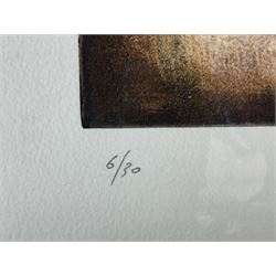 Renzo Galassi (Italian contemporary): 'Inys' and 'Zohan', pair screenprints signed titled and numbered 6/30 and 11/30, respectively, 64cm x 33cm (2) (unframed)