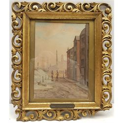 John Sinclair (British fl.1872-1923): Liverpool Street Scene, watercolour signed 22cm x 16cm