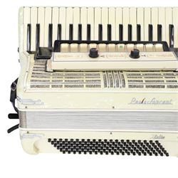 Paolo Soprani accordion, with 120 bass buttons and 41 piano keys, in soft case