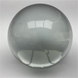 Crystal ball, with black velvet cover, boxed 