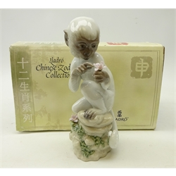  Lladro 'The Monkey', Chinese Zodiac Collection no. 6962, with original box  