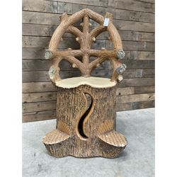 Glazed terracotta garden tree seat