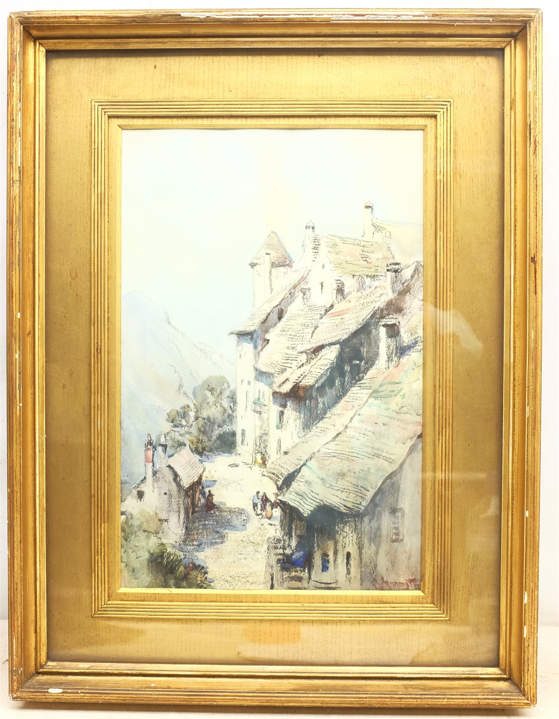 Alexander Wallace Rimington (British 1854-1918): 'Auvergne', watercolour signed, titled verso 40cm x 27cm