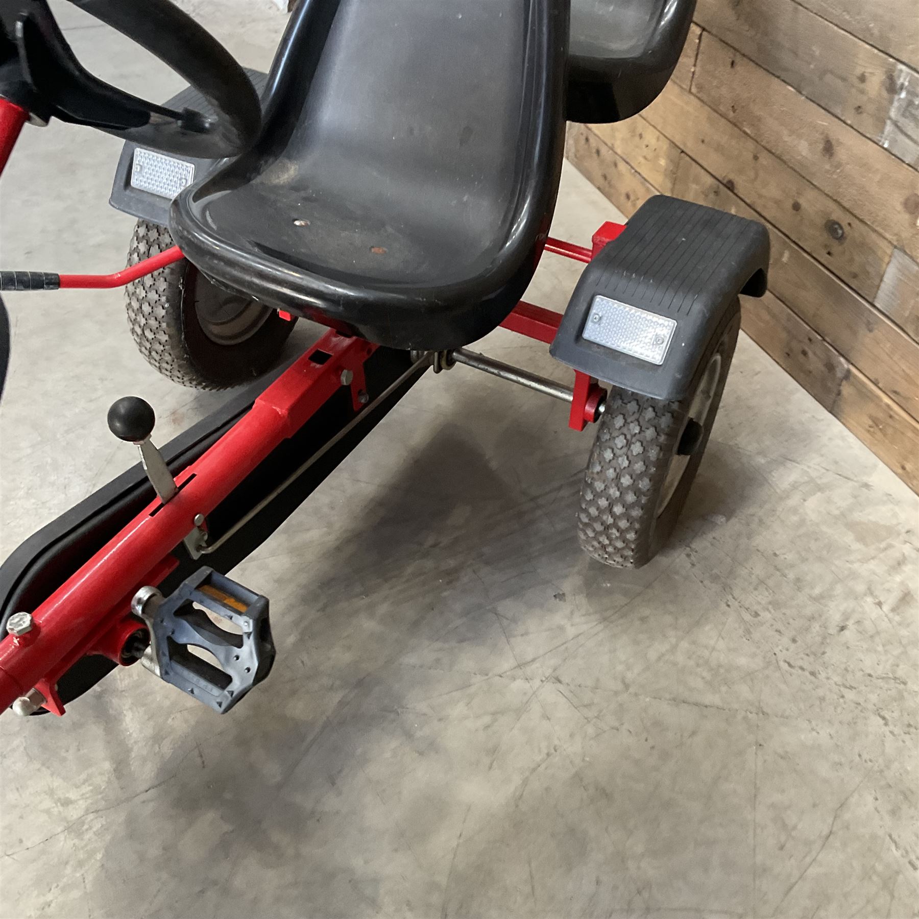 Tectake Kart two-seater red-go kart with brake