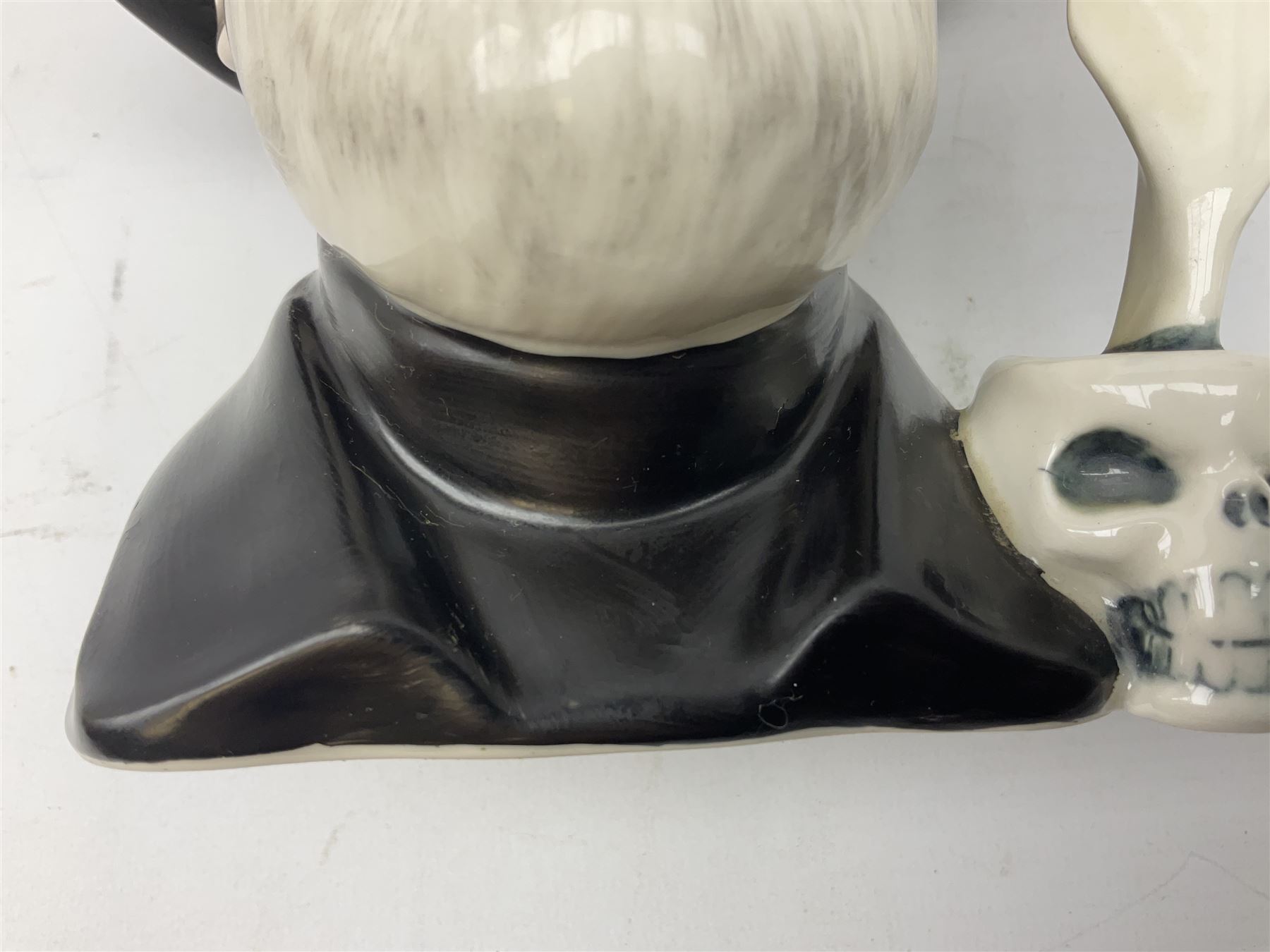 Grayshott Pottery limited edition Terry Pratchett character jug 184/1500, with certificate, H19cm