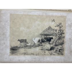 Thomas Sidney Cooper (British 1803-1902): 'Cooper's Designs for Cattle Pictures, Thirty Four Subjects of Cattle &co Designs for Pictures', London, published by T McLean, Ackermann & Co and C Tilt, 1837, with thirty two plates 