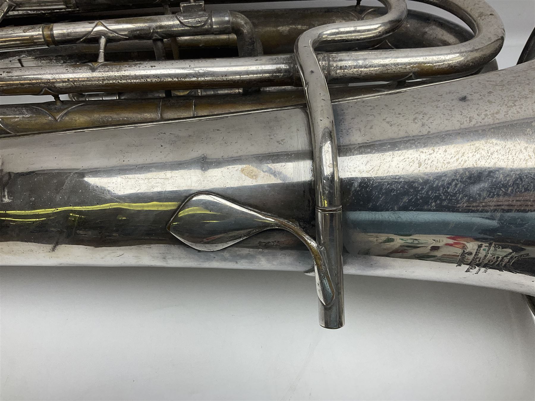 Salvation Army Class A Bb tuba for restoration or display H79cm
