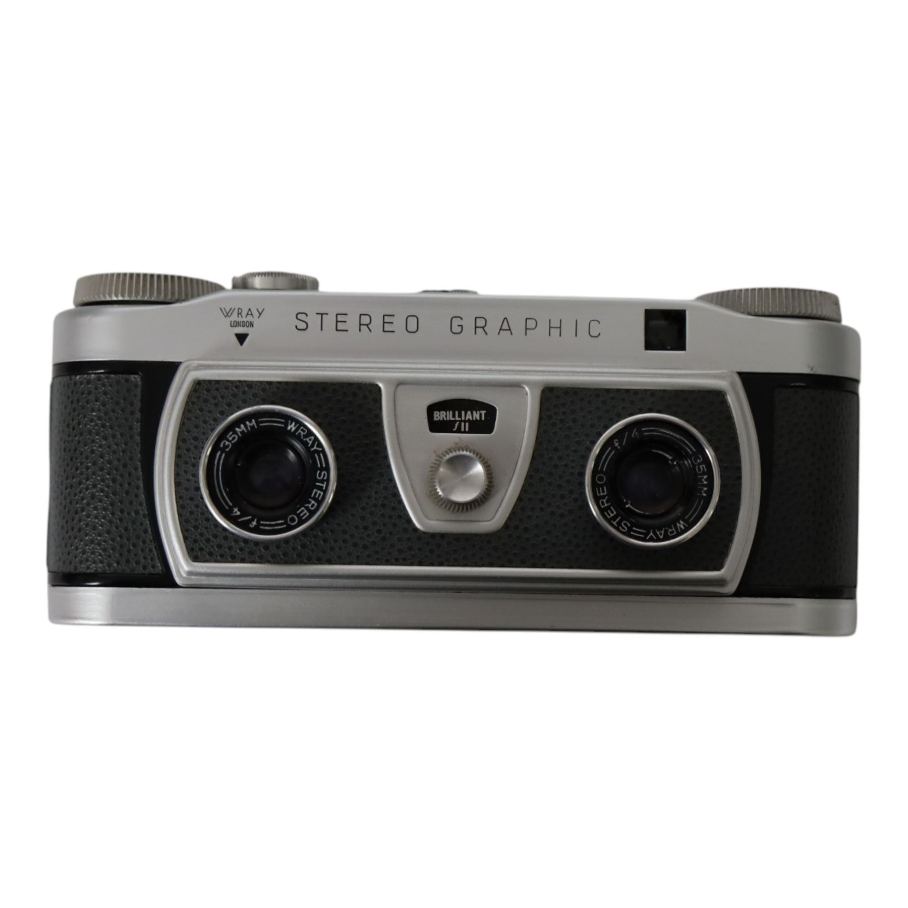Wray Stereo Graphic 35mm camera, together with a boxed Fujica Half camera