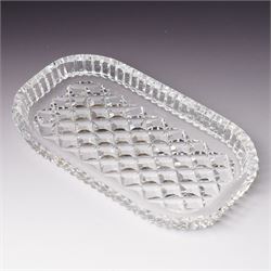 Waterford Crystal 'Pompeii' vase, boxed, H15cm, a Waterford 'Archive' vase, boxed, H18cm, and a collection of other Waterford items, including an ashtray, cake slice, and covered pot (5)