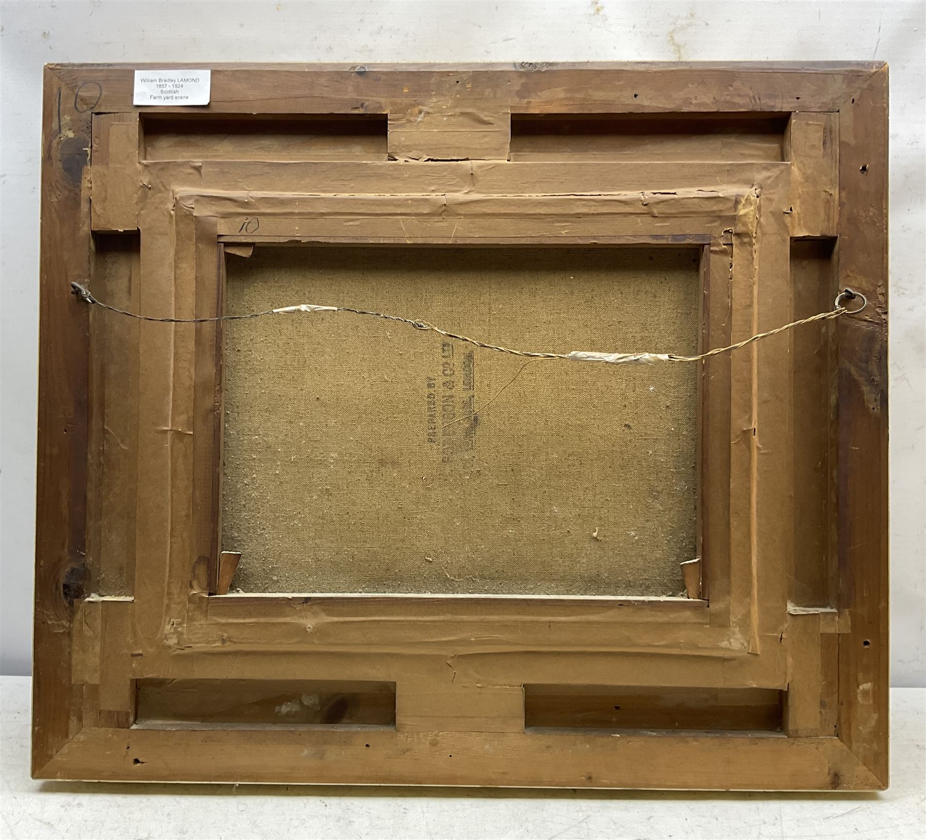 William Bradley Lamond (Scottish 1857-1924): The Stackyard, oil on canvas signed 34cm x 44cm