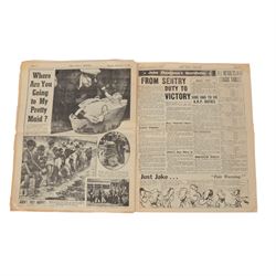 Daily Mirror 'First day of War' newspaper Monday 4th September 1939
