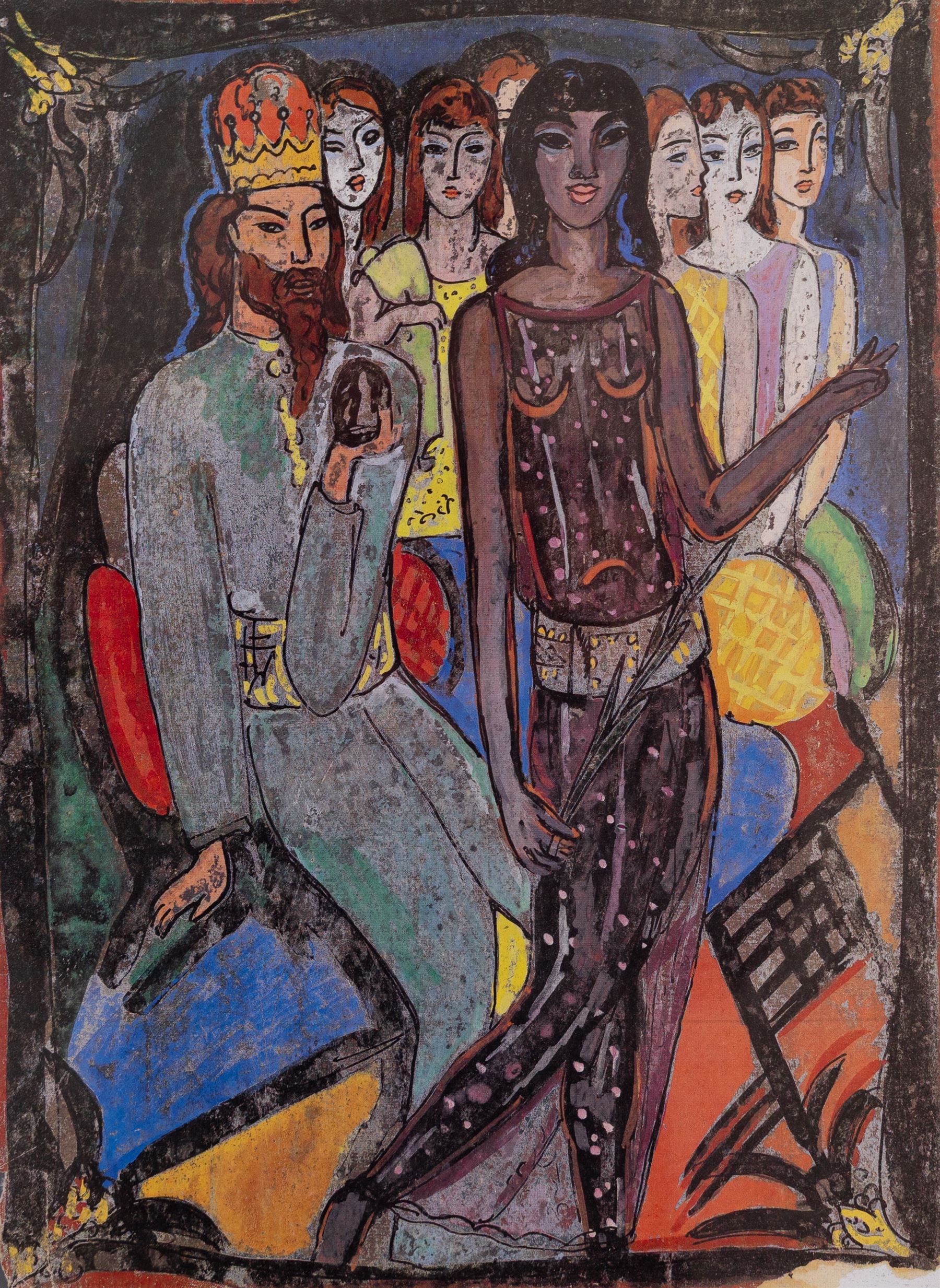 Edward Harris Wolfe (South African 1897-1982): 'Song of Songs', set of twelve limited edition lithographs on silvered paper each signed and numbered 228/250 in pencil, 36cm x 26cm, in matching frames (12)