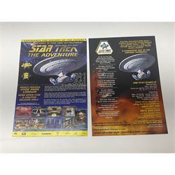 Star Trek collectables to include limited edition 30th Anniversary boxed VHS collectors set no. 002580, and further DVDs, books etc in one box