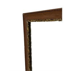Victorian rosewood nursing chair, the cresting rail carved with scrolling foliage and flower heads, on scroll carved cabriole front supports, the rear castors cast with shell motifs (W55cm, H106), and two mirror