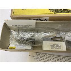 ‘00’ gauge - six model railway locomotive building kits comprising DJH Models CR/LMS/BR Wemyss Bay 4-6-2 Tank 944 Class, Caley Coaches CL4 Caledonian Railway Class 104 0-4-4T and CL2 Caledonian Railway Class 812 & 652 0-6-0 loco and tender, Mallard Models GWR 517 Class 0-4-2T body and chassis kit, Tru-Cast SR Class USA Tank locomotive and Pro-Scale LNWR Coal Tank; in original boxes 