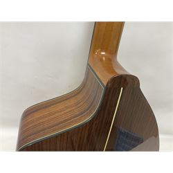 Brazilian Giannini Craviola six string acoustic guitar, with Fishman Premium Blend onboard pickup, in fitted hard case 