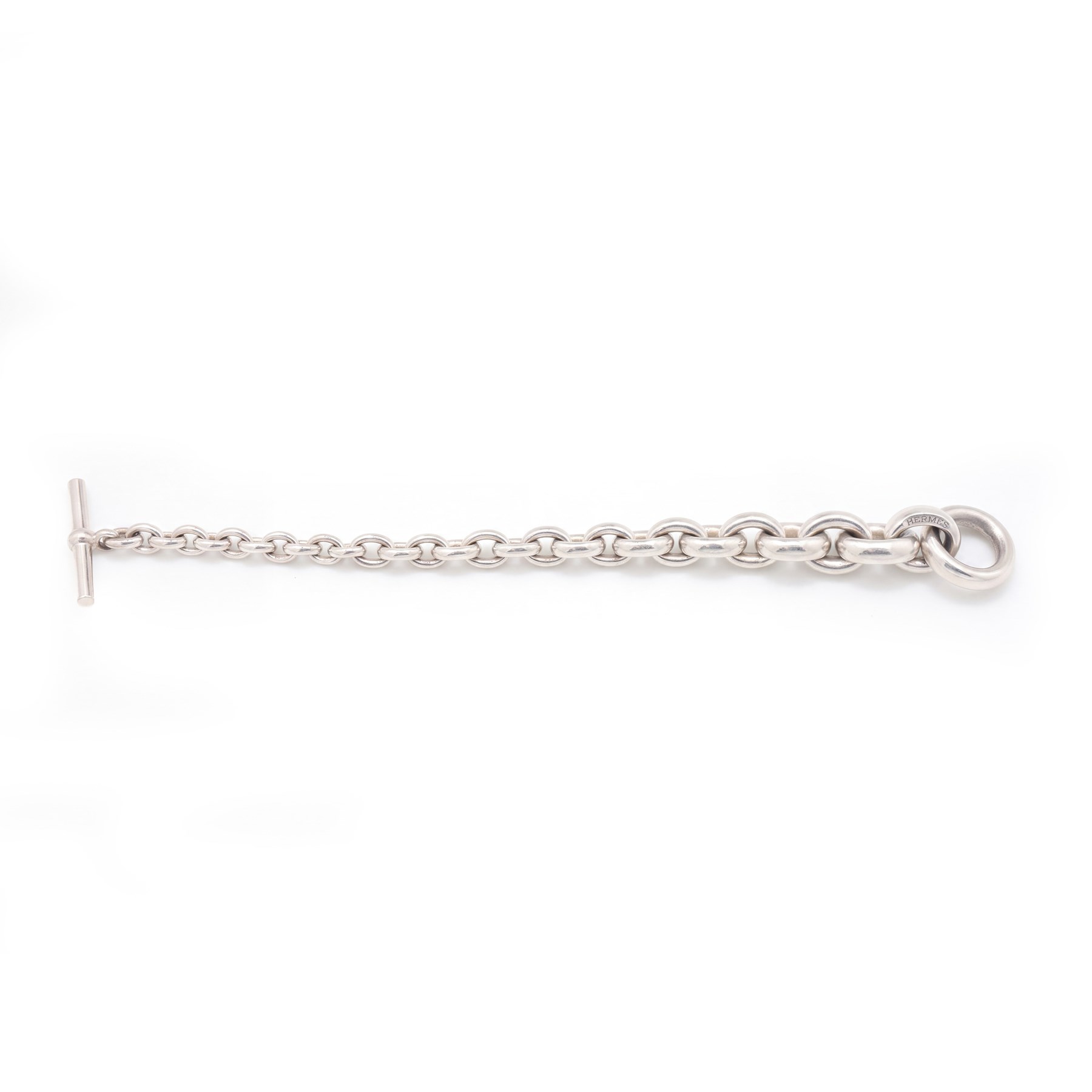 Hermès Crescendo silver bracelet, boxed