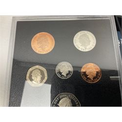The Royal Mint United Kingdom 2016 proof coin set collector edition, cased with certificate