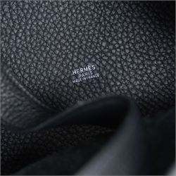Hermès - Picotin Lock 22 handbag in Noir Taurillon Clémence leather, the unlined bucket-form body with twin flat handles, strap and palladium-plated padlock fastening, stamped Hermès Paris Made in France and P within a square for 2012, with original Hermes dust bag
