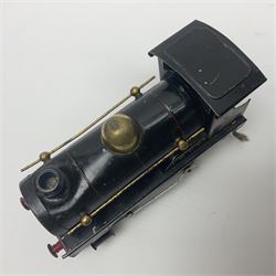 Hornby ‘0’ gauge - No. 0 Goods Set box containing clockwork LNER 0-4-0 locomotive with matching tender no.2710 in black and gold, originally from the No. 1 Goods Set; with NE open wagon, quantity of track, track clips, buffer and key 