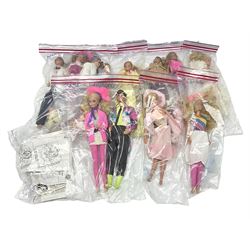 Barbie - 1980s fashion dolls comprising Tropical, Crystal, Barbie & Ken Rock Stars, Barbie & Ken with two babies; Barbie & child in matching yellow dresses, Pink 'n' Pretty and Barbie & Ken with Grandma, Grandpa and twins; all unboxed (17)