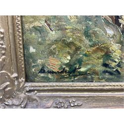 Reginald Grange Brundrit RA ROI (British 1883-1960): The River Wharfe at Loup Scar near Grassington, oil on canvas signed c.1924, 45cm x 60cm 
Provenance: en plein air preliminary study for a larger work dated 1924 hanging in the Cartwright Hall, Lister Park, Bradford