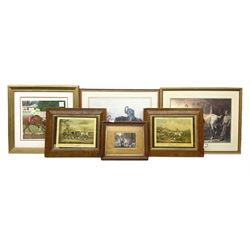 Collection of Equestrian related prints including 'Passion and Patience' after John Sargent Noble max 29cm x 40cm (6)