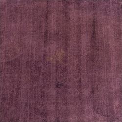 Jacaranda - 'Satara' damson coloured low pile hand woven rug, tencel yarn with cotton backing 