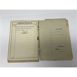 WW2 German Luftwaffe Service Record Folder and Book